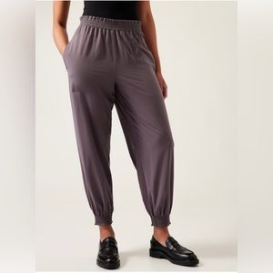 Athleta Savannah Jogger with Paperbag Waist and Ankle Details